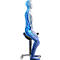 Tabouret selle Bimos, assise selle, dynamique d'assise 3D, hauteur d'assise 540-800 mm, roulettes universelles Ø 65 mm, noir