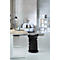 Tabouret Sitness 4D - ergonomique - hauteur réglable - L 375 x P 360 x H 530-640 mm - revêtement tissu - noir