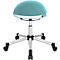 Tabouret Sitness Half Ball, bleu clair