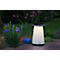 Tabouret télescopique WEDO® SITTOGLOW®, fonction LED à 3 niveaux, hauteur réglable sur 10 niveaux, sangle de transport, jusqu'à 130 kg, IPX4, L 262 x H 70-420 mm, noir