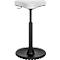 Tabouret TOPSTAR Sitness H1-Work, cuir synthétique, réglable en hauteur, semelle TPU, ressort à gaz à effet de nettoyage, résistant aux désinfectants, blanc