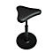 Tabouret TOPSTAR Sitness H1-Work, cuir synthétique, réglable en hauteur, semelle TPU, ressort à gaz à effet de nettoyage, résistant aux désinfectants, noir
