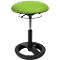 Taburete de fitness SITNESS BOB, ergonómico, altura del asiento 440 - 570 mm, verde manzana, base con recubrimiento de polvo negro
