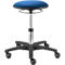 Taburete giratorio TEC basic IS 1989, regulable en altura, asiento acolchado ergonómico, azul real
