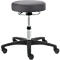 Taburete giratorio TEC basic IS 1999, regulable en altura, sin reposabrazos, asiento acolchado ergonómico, gris platino. asiento acolchado, gris platino