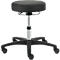 Taburete giratorio TEC basic IS 1999, regulable en altura, sin reposabrazos, ergonóm. asiento acolchado, negro