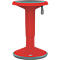 Taburete regulable en altura UPis1, Ø 330 x H 450 - 630 mm, rojo
