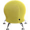 Taburete Sitness 5, con pelota de gimnástica integrada, resiste hasta 110 kg de peso máximo, amarillo