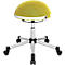 Taburete Sitness Half Ball, amarillo