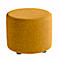 Taburete TAPA Round, madera contrachapada, acolchado, tapizado de lana virgen, naranja