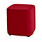 Taburete TAPA Square O Type, lana virgen, An 450 x P 450 x Al 470 mm, rojo