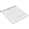 Tactiekfolie Taktifol Voetbal, voor voetbal, zelfklevend, etiketteerbaar/afveegbaar, rol met 25 folies, B 80 x H 60 mm, wit