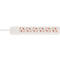 Tafelcontactdoos met beschermcontact, 6-voudig, wit