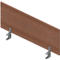 Tafelscheidingswand ARLON-OFFICE - B 1200 x H 420 mm - Canaletto noten decor