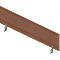 Tafelscheidingswand ARLON-OFFICE - B 1800 x H 420 mm - Canaletto noten decor