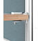 Tafelscheidingswand voor de achterzijde geluidsisolatie systeem 40, in hoogte verstelbaar, B 800-1800 x H 600 mm, grijs