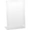 Tafelstandaard - acryl - B 215 x D 100 x H 300 mm - voor A4 formaat - schuin