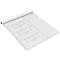 Taktikfolie Taktifol Soccer Set Plays, für Fußball-Standards, selbsthaftend, beschrift-/abwischbar, Rolle mit 25 Folien, B 80 x H 60 mm, weiß