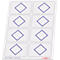 Taktische Zeichen Taktifol Personen, rechteckig, selbsthaftend, beschriftbar, trocken abwischbar, L 46 x B 32 mm, blau, 8 Zeichen