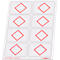 Taktische Zeichen Taktifol Personen, rechteckig, selbsthaftend, beschriftbar, trocken abwischbar, L 46 x B 32 mm, rot, 8 Zeichen