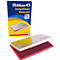 Tampon encreur Pelikan taille 1, pour tampons en caoutchouc et en polymère, dans un boîtier métallique, 90 x 160 mm, rouge