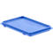Tapa de plástico rectangular azul con texto "SCHAFER" y "SP-UN".