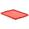 Tapa con gancho EF-DH 43 para caja con dimensiones norma europea, rojo