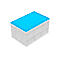 Tapa para caja plegable 600 x 400 mm, azul