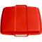 Tapa para cubo de basura 90 l, rojo