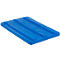 Tapa para recipiente rectangular, plástico, 135 l, azul