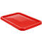 Tapa para recipiente rectangular, plástico, 227 l, rojo