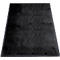 Tapis noir avec une bordure foncée sur fond blanc.