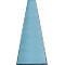 tapis anti-salissures miltex Eazycare Style, angulaire, antistatique, résistant aux UV, lavable, nylon haute torsion &amp; caoutchouc niltril, 850 x 3000 mm, bleu pastel