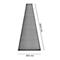 Chemin de tapis gris, vue de dessus, dimensions : 3000 mm x 850 mm.