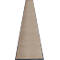 tapis anti-salissures miltex Eazycare Style, angulaire, antistatique, résistant aux UV, lavable, nylon haute torsion &amp; caoutchouc Niltril, 850 x 3000 mm, gris beige