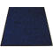 Paillasson bleu avec cadre noir. La surface a une structure textile rugueuse.