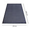 Tapis gris foncé. Dimensions 1150 mm x 2400 mm.