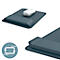 Tapis de souris et repose-poignets Leitz Ergo, ergonomique, 2 hauteurs réglables, L 200 x P 260 x H 23 mm, gris velours
