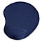 Tapis de souris hama Ergonomic Mini, repose-poignets rembourré, L 200 x l 230 x H 21 mm, mousse PU à mémoire de forme, bleu
