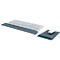 Tapis de souris Leitz Ergo avec repose-poignets + repose-poignets Ergo pour claviers, ergonomique, réglable en hauteur, antidérapant, gris foncé