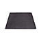 Tapis de sol carrés en caoutchouc noir avec une texture à picots, posés à plat sur un fond blanc.