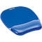 Tapis souris ave repose-poignets Crystal Gel - bleu