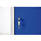 Taquilla, 1 puerta, An 400 x Al 1800 mm, cerradura de cilindro, gris luminoso/azul
