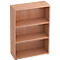 TARA boekenkast, 3 OH, stapelbaar, B. 800 x D 330 x H 1144 mm, notendecor/Havanna