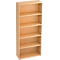 TARA boekenkast, 5 OH, stapelbaar, B. 800 x D 330 x H 1880 mm, ahorndecor