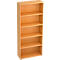 TARA boekenkast, 5 OH, stapelbaar, B. 800 x D 330 x H 1880 mm, beukendecor