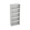 TARA boekenkast, 5 OH, stapelbaar, B. 800 x D 330 x H 1880 mm, lichtgrijs