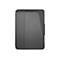 Dunkelgraue Tablet-Hülle mit Targus-Logo. Der Deckel ist geschlossen.