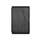 Schwarzes Tablet-Case mit geometrischen Linienmuster und Logo.