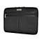 Schwarze Laptoptasche mit Reißverschluss, Markenlogo Targus.